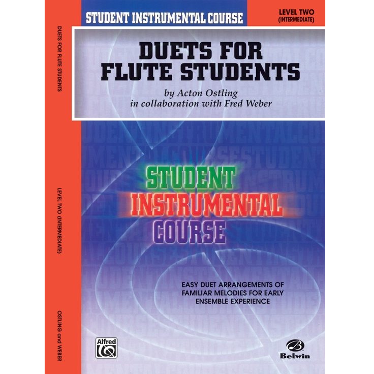 Alfred BIC00205A Student Instrumental Course: Duets for Flute Students, Level II-Easy Music Center