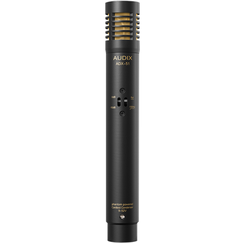 Audix ADX51 Pro Electret Condensor Microphone w/ PAD and Roll-Off-Easy Music Center
