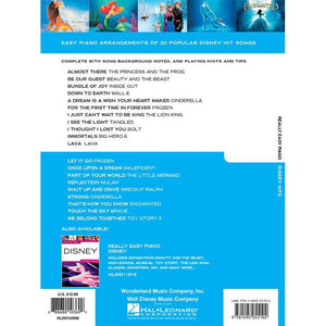 Hal Leonard HL00154998 Really Easy Piano Disney Hits-Easy Music Center