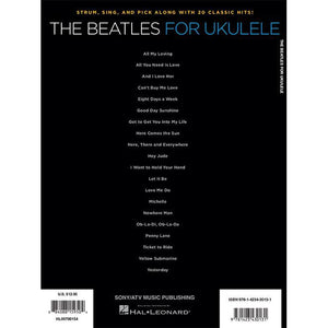 Hal Leonard HL00700154 The Beatles for Ukulele-Easy Music Center