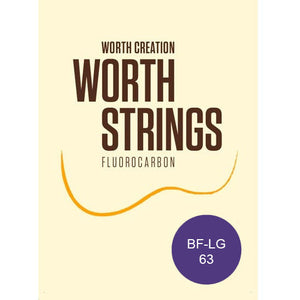 Worth BF-LG Tenor Ukulele Strings, Brown Fluoro-Carbon, Fat, Low-G-Easy Music Center