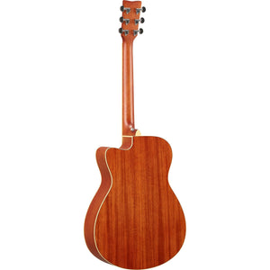 Yamaha FSC-TA-VT Small Body Folk Trans-Acoustic Guitar w/Cutaway and Electronics, Vintage Natural-Easy Music Center
