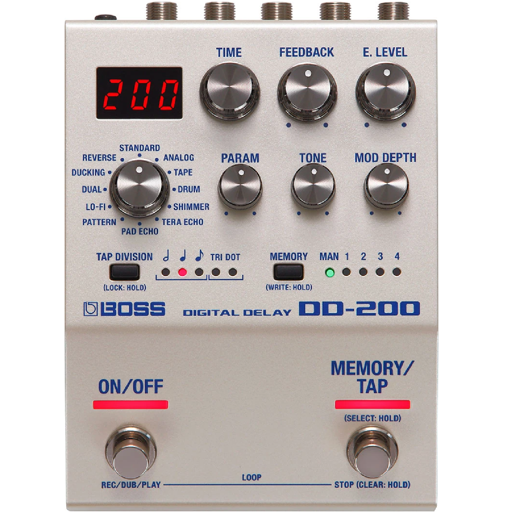 Boss DD-200 Digital Delay Effects Pedal-Easy Music Center