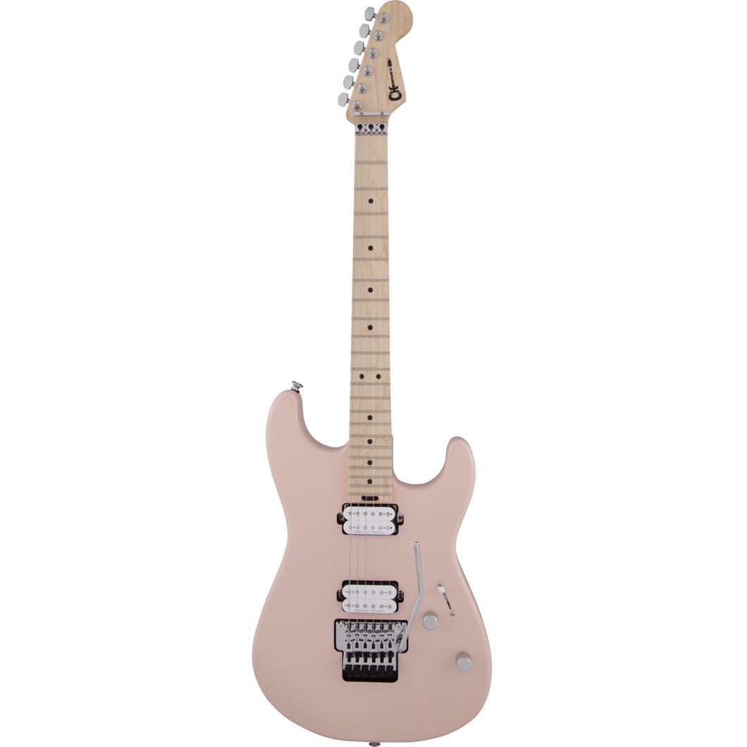 Charvel 296-5031-519 Pro-Mod San DimasÂ® Style 1 Electric Guitar, HH, Floyd Rose, Maple Fretboard - Shell Pink-Easy Music Center