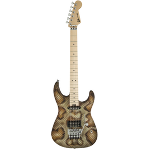 Charvel 296-9197-591 Warren Demartini Sig Pro-Mod Snake Electric Guitar, HS Duncan Custom - Snakeskin-Easy Music Center