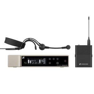 Sennheiser EW-D-ME3-SET-R Digital Wireless Headset Set w/ Rack Kit, ME3 Cardiod Headset - 520 - 576 MHz-Easy Music Center