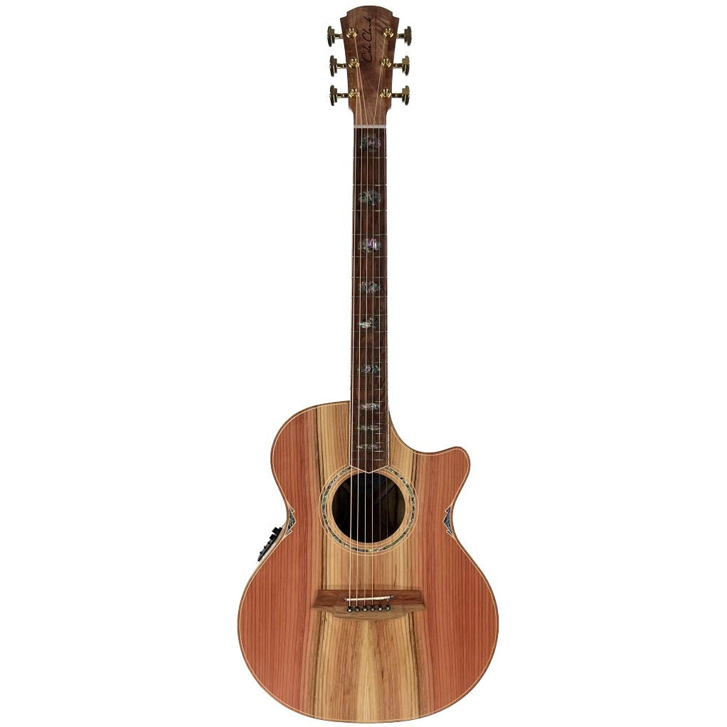 Cole Clark CCAN3ECRDCLAE ANGEL 3 EC Redwood Face, Camphor Laurel Back & Sides-Easy Music Center