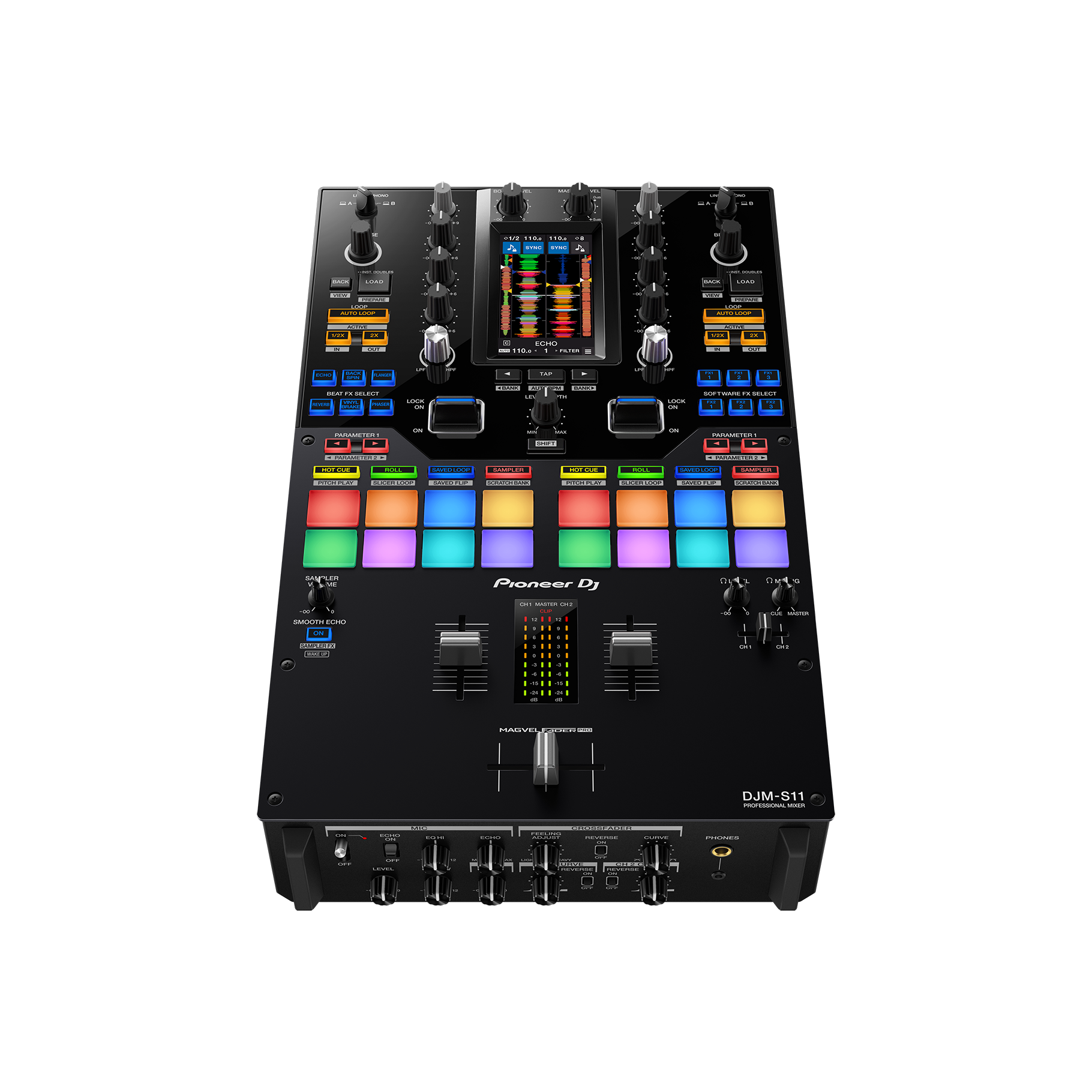 Pioneer DJM-S11 Professional scratch style DJ mixer & FZ10MIXBL