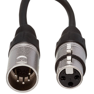 Hosa DMX-306 DMX512 5-Pin to 3-Pin Adapter, XLR3M to XLR5F, 6 in-Easy Music Center