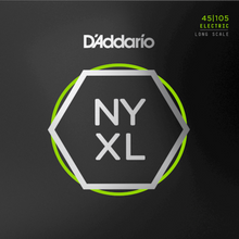 Load image into Gallery viewer, D&#39;Addario NYXL45105 Nickel Wound Bass Guitar Strings, Light Top / Med Bottom, 45-105, Long Scale-Easy Music Center
