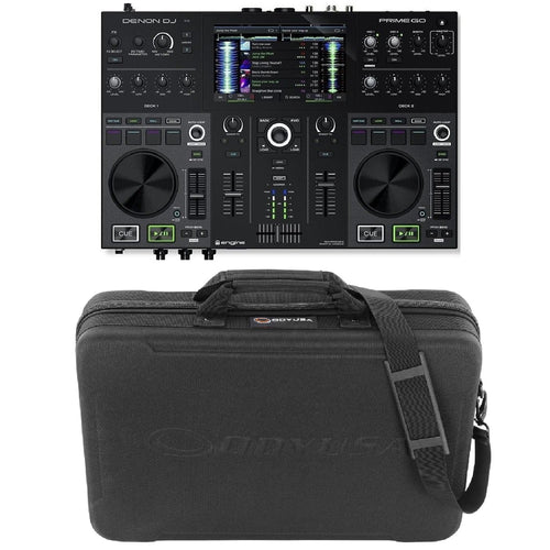 Denon PRIMEGO Smart DJ Console & BMSLPRIMEGO Soft Case Bundle-Easy Music Center