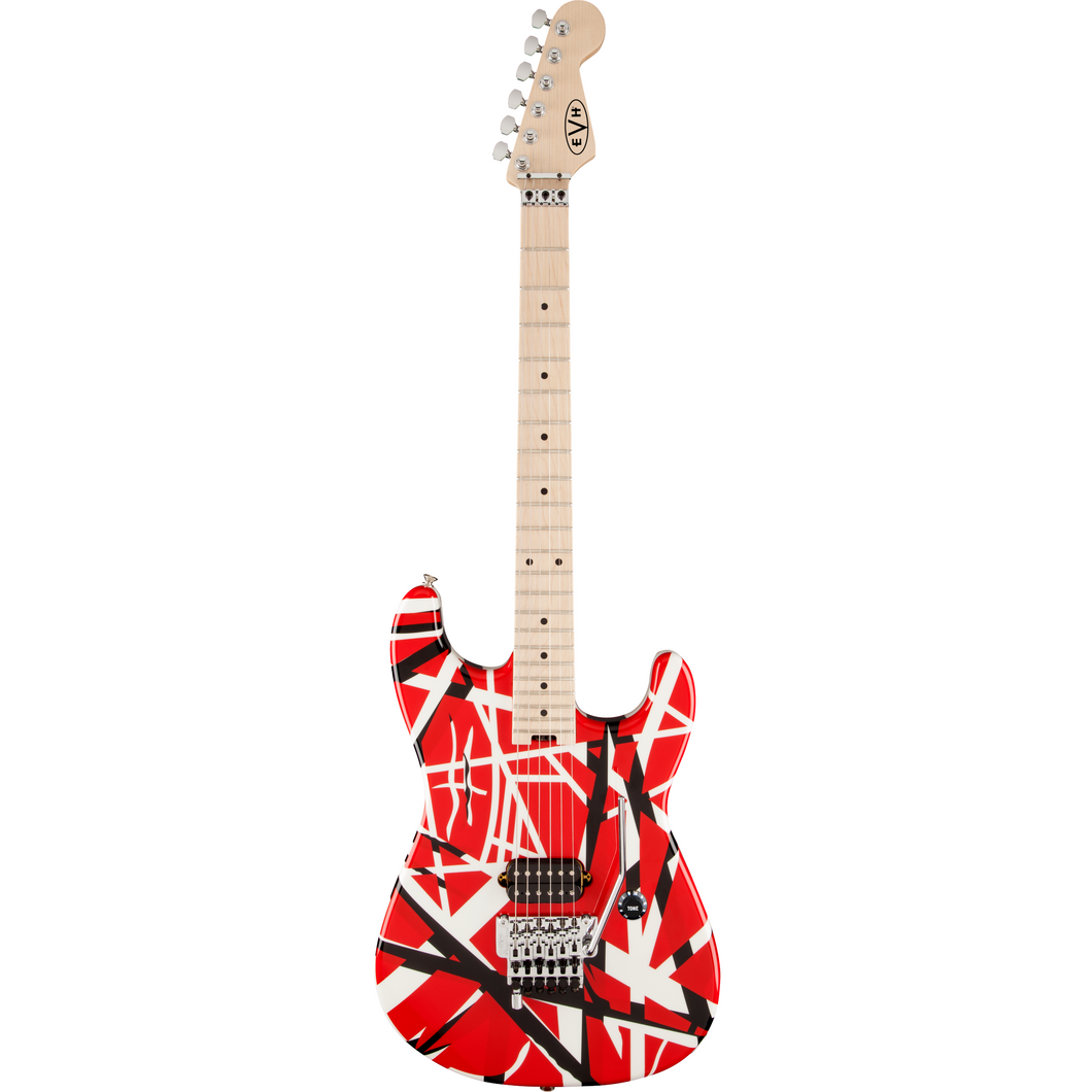 EVH 510-7902-503 EVH Striped Electric Guitar - Red w/ Black Stripes-Easy Music Center