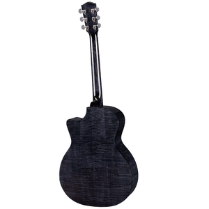 Eastman PCH3-GACE-BLK Grand Auditorium - Solid Sitka Top, Maple b/s, Cutaway, Fishman Electronics, Black Finish-Easy Music Center