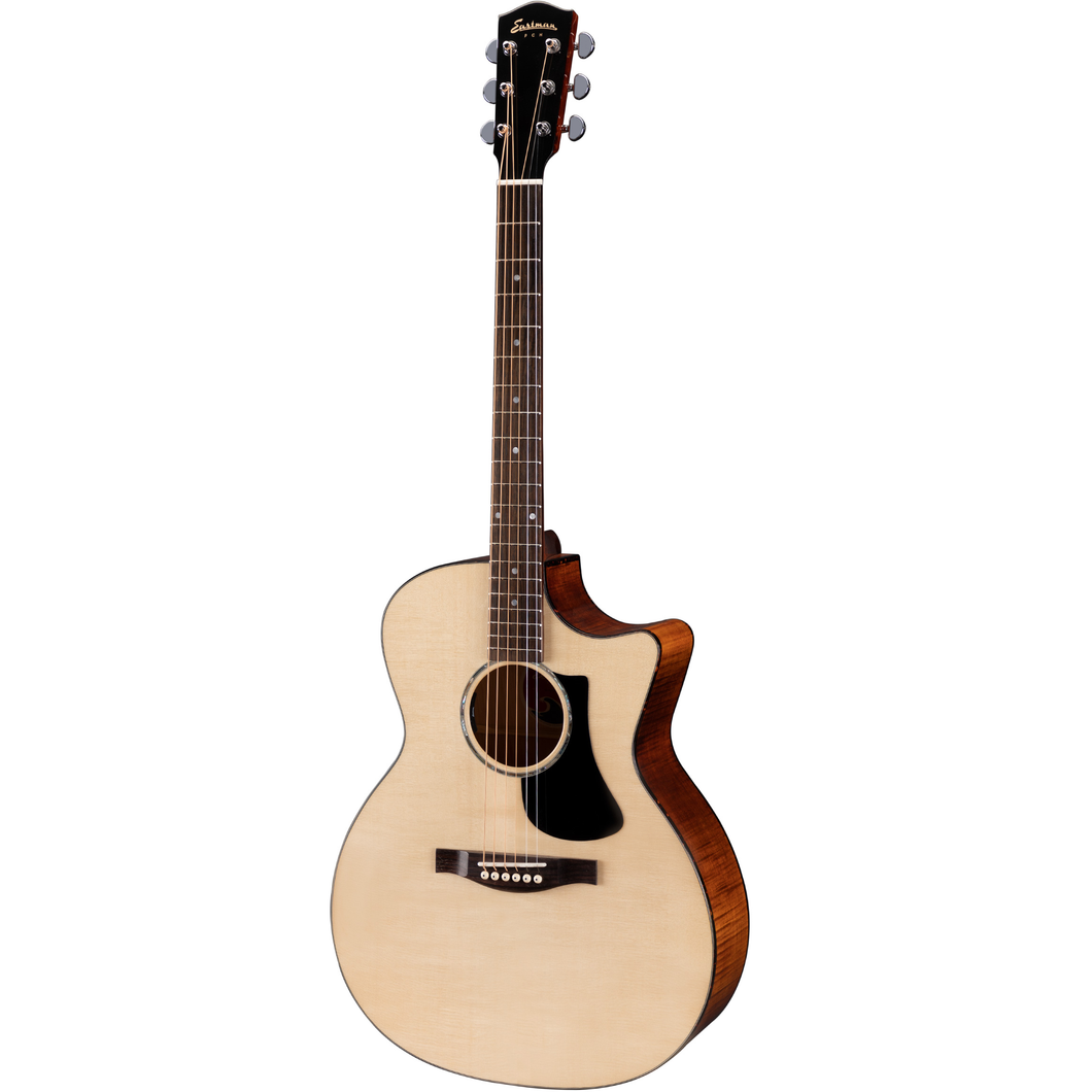 Eastman PCH3-GACE-CLA Grand Auditorium - Solid Sitka Top, Maple b/s, Cutaway, Fishman Electronics, Natural/Classic Finish-Easy Music Center