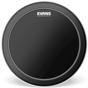 Evans BD22EMADONX 22" Onyx EMAD Bass Drumhead-Easy Music Center
