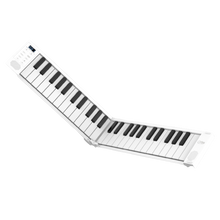 Load image into Gallery viewer, Korg FOLDPIANO49 49-Key Collapsible Folding Piano Keyboard, White-Easy Music Center
