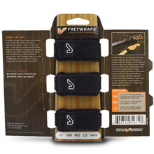 Load image into Gallery viewer, Gruv Gear FW-3PK-MD FretWrap, 3-Pack, Medium, 5-String Bass, 7-String Guitar, Classical Guitar, Black-Easy Music Center
