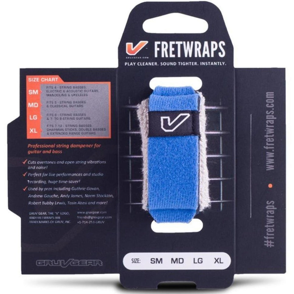 Gruv Gear FW 1PK BLU SM FretWrap Small 4 String Bass 6 String
