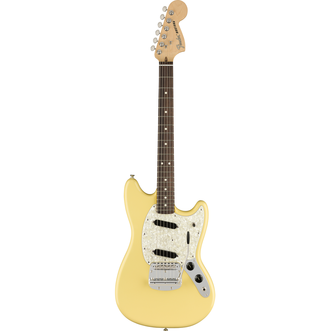 Fender 011-5510-341 Am Performer Mustang, RW, Vintage White-Easy Music Center