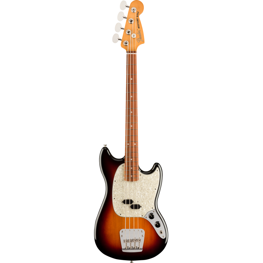 Fender 014-9653-300 Vintera 60s Mustang Bass, Pau Ferro FB, 3-Color Sunburst-Easy Music Center