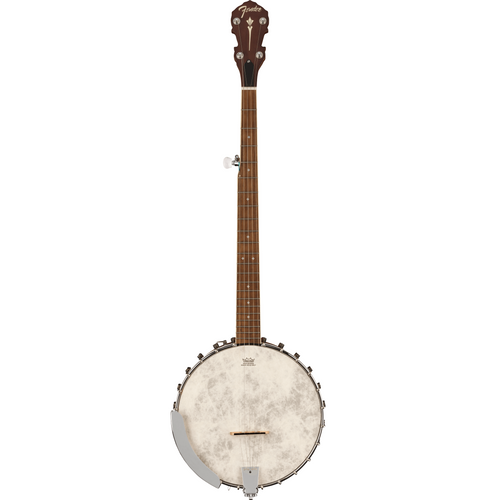 Fender 097-0302-321 Paramount Banjo w/ Electronics, Walnut FB, Natural-Easy Music Center