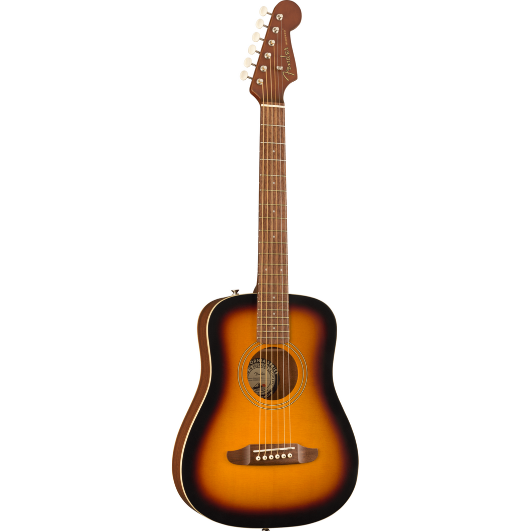 Fender 097-0710-103 Redondo Mini Acoustic Guitar, Sunburst-Easy Music Center
