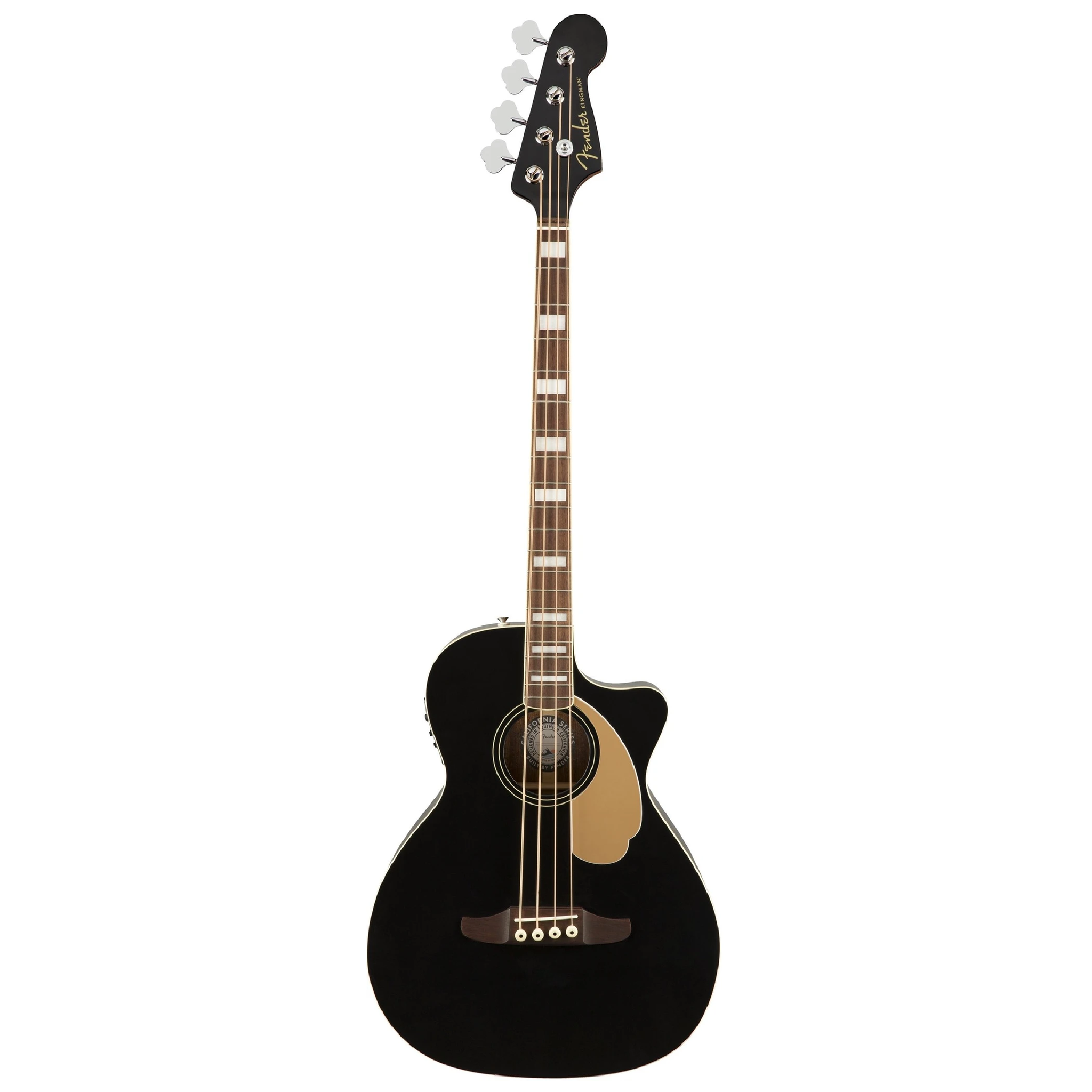 Fender 097-0743-106 Kingman Acoustic Bass Guitar, Black – Easy