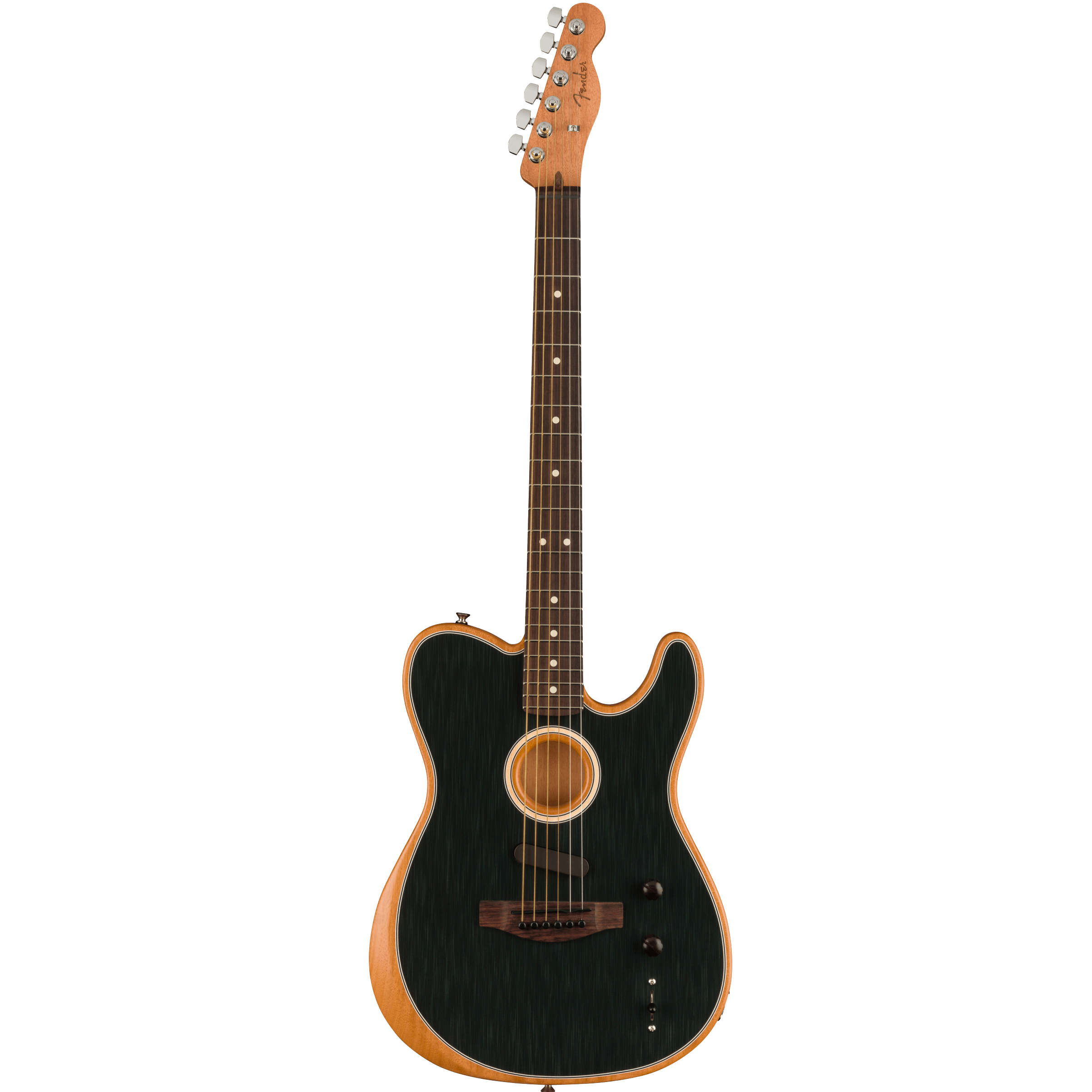 Fender 097-2213-239 Acoustasonic Player Tele, Brushed Black – Easy