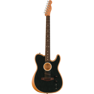 Fender 097-2213-239 Acoustasonic Player Tele, Brushed Black-Easy Music Center