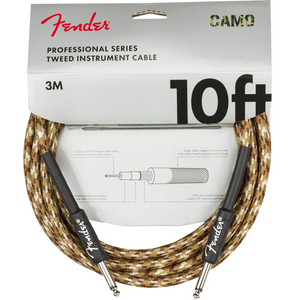 Fender 099-0810-107 10' Woven Inst Cable, Desert Camo-Easy Music Center