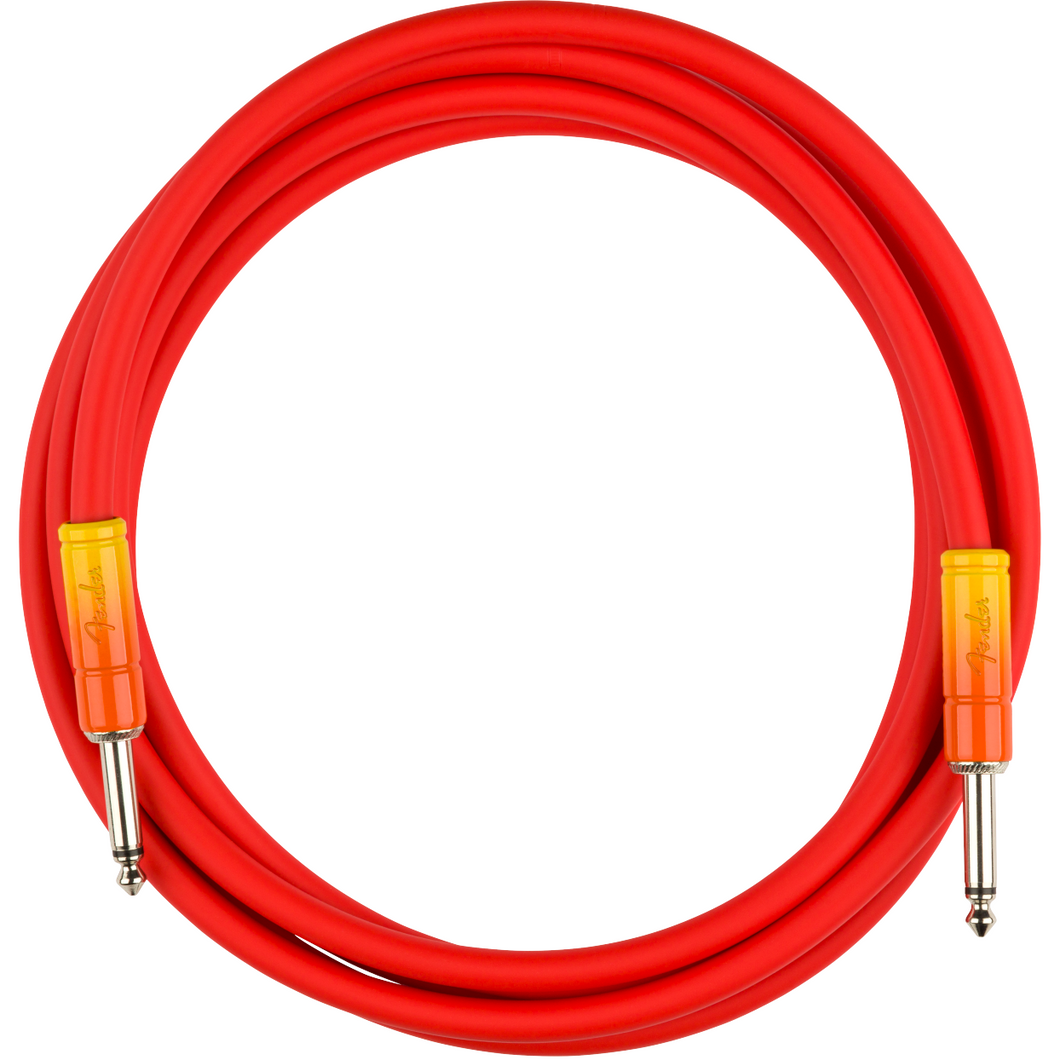 Fender 099-0810-200 10' Ombre Guitar Cable, Tequila Sunrise-Easy Music Center