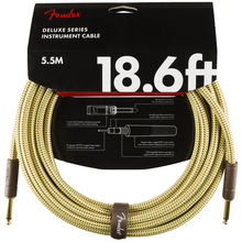 Load image into Gallery viewer, Fender 099-0820-081 Deluxe 18.6&#39; Instrument Cable - Tweed-Easy Music Center
