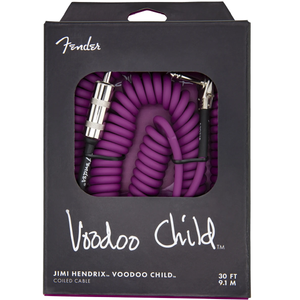 Fender 099-0823-001 Jimi Hendrix 30' Spiral Cable - Purple-Easy Music Center
