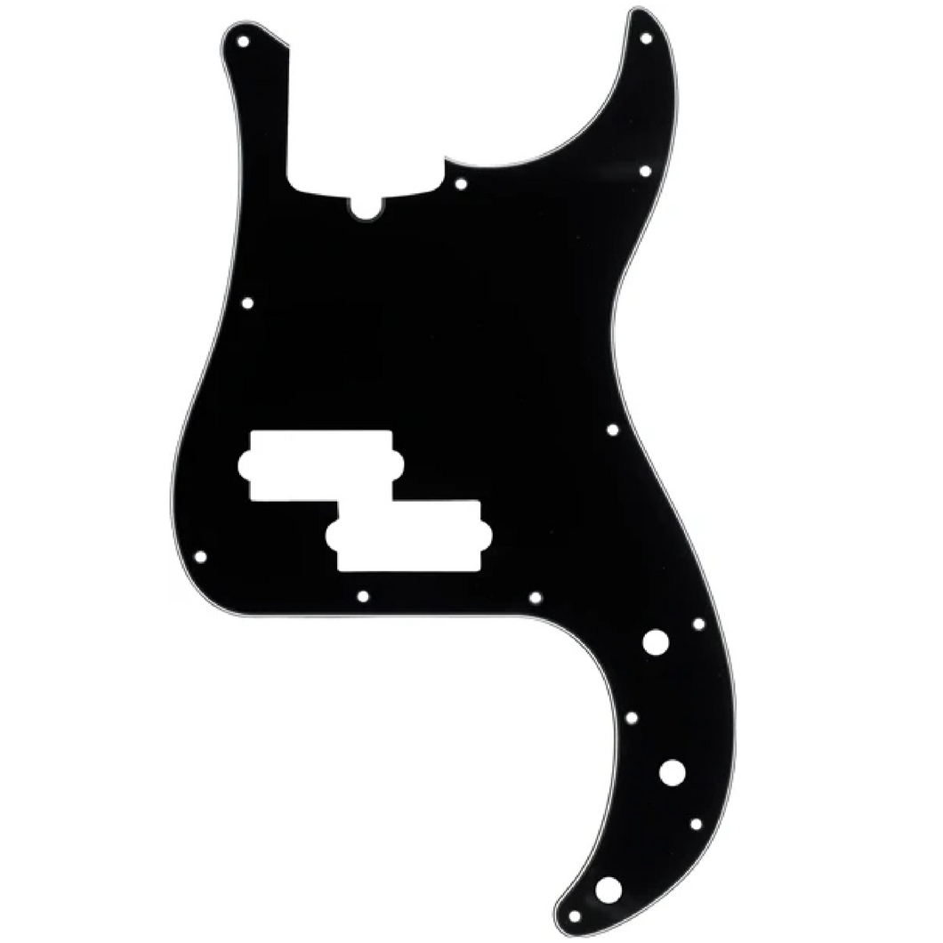 Fender 099-1352-000 P-Bass Pickguard 13 Hole, Black 3 ply with Truss Notch-Easy Music Center