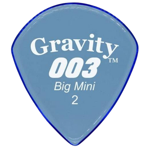 Gravity Pick G003B2P 003, Big Mini, 2mm, Polished, Blue-Easy Music Center