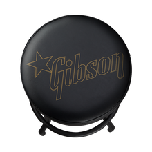 Load image into Gallery viewer, Gibson GA-STOOL3 Premium Playing Stool, Star Logo, Tall - Black-Easy Music Center
