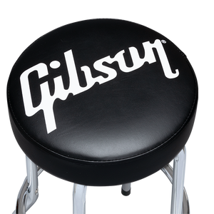 Gibson GA-STOOL5 Premium Playing Stool, Standard Logo, Tall - Chrome-Easy Music Center