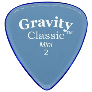 Gravity Pick GCLM2P Classic, Mini, 2mm, Polished, Blue-Easy Music Center