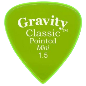 Gravity Pick GCPM15P Classic Pointed Mini 1.5mm (Green)-Easy Music Center