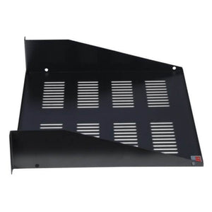 Gator GRW-SHELFVNT2 Rackworks Utility Shelf; 15" Deep; 2U; with Elongated Vent Holes for Air-Easy Music Center
