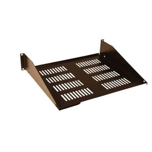 Gator GRW-SHELFVNT2 Rackworks Utility Shelf; 15" Deep; 2U; with Elongated Vent Holes for Air-Easy Music Center