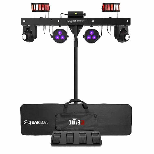 Chauvet GIGBARMOVE 5-in-1 lighting system, tripod, footswitch, carry bag-Easy Music Center
