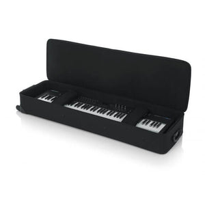 Gator GK-88-SLIM 88 Slim Keyboards Case w/ Wheels L 53.37" W 15" H 6"-Easy Music Center