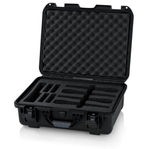 Gator GM-04-WMIC-WP Wireless Mic Case, Waterproof Case w/ Foam Insert 4 Wireless Mics and Accessories-Easy Music Center