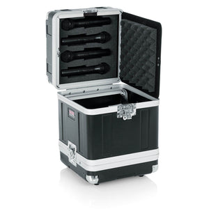 Gator GM-4WR ATA Molded Half-Rack Case for 4 Complete Wireless Mic Systems-Easy Music Center