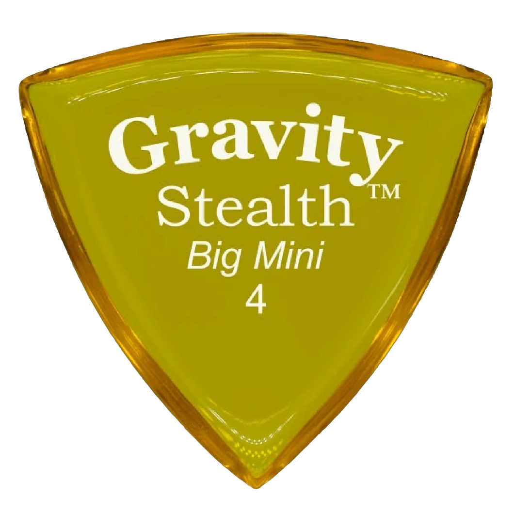 Gravity Pick GSSB4P Stealth Big Mini 4mm (Yellow)-Easy Music Center
