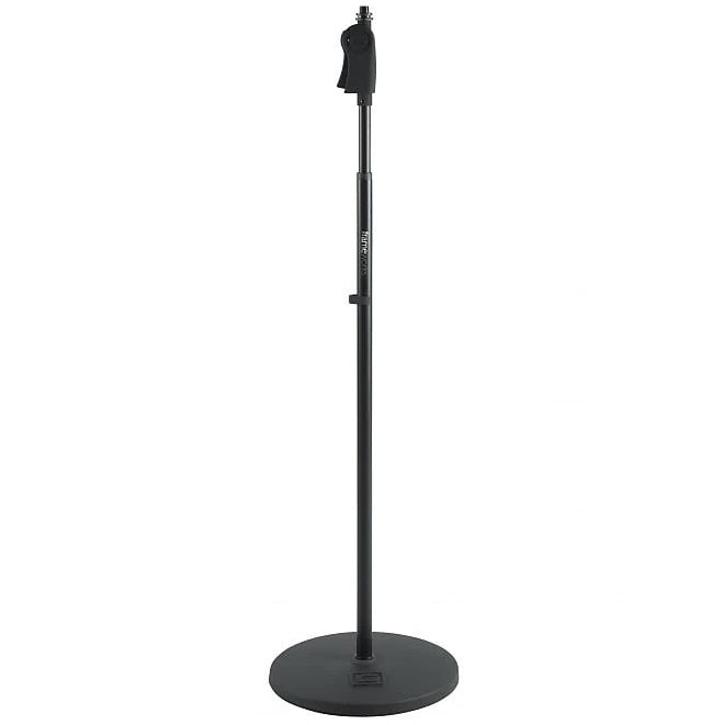 Gator GFW-MIC-1201 Round Base Mic Stand Deluxe One-Handed Clutch, 12