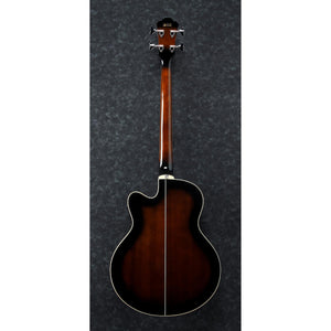 Ibanez AEB10EDVS 4-string Acoustic-Electric Bass, Dark Violin Sunburst - High Gloss-Easy Music Center