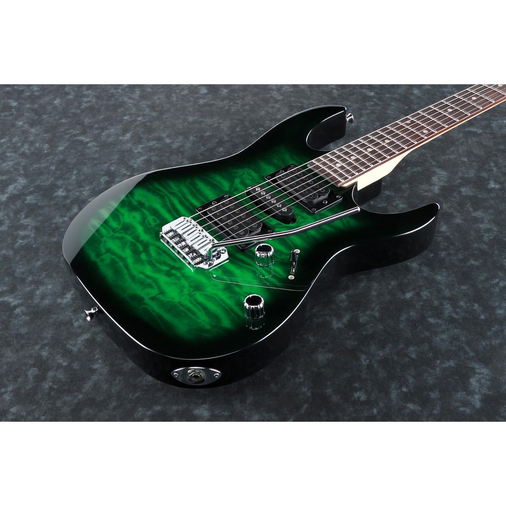 Ibanez GRX70QATEB Gio RX Electric Guitar, Transparent Emerald 