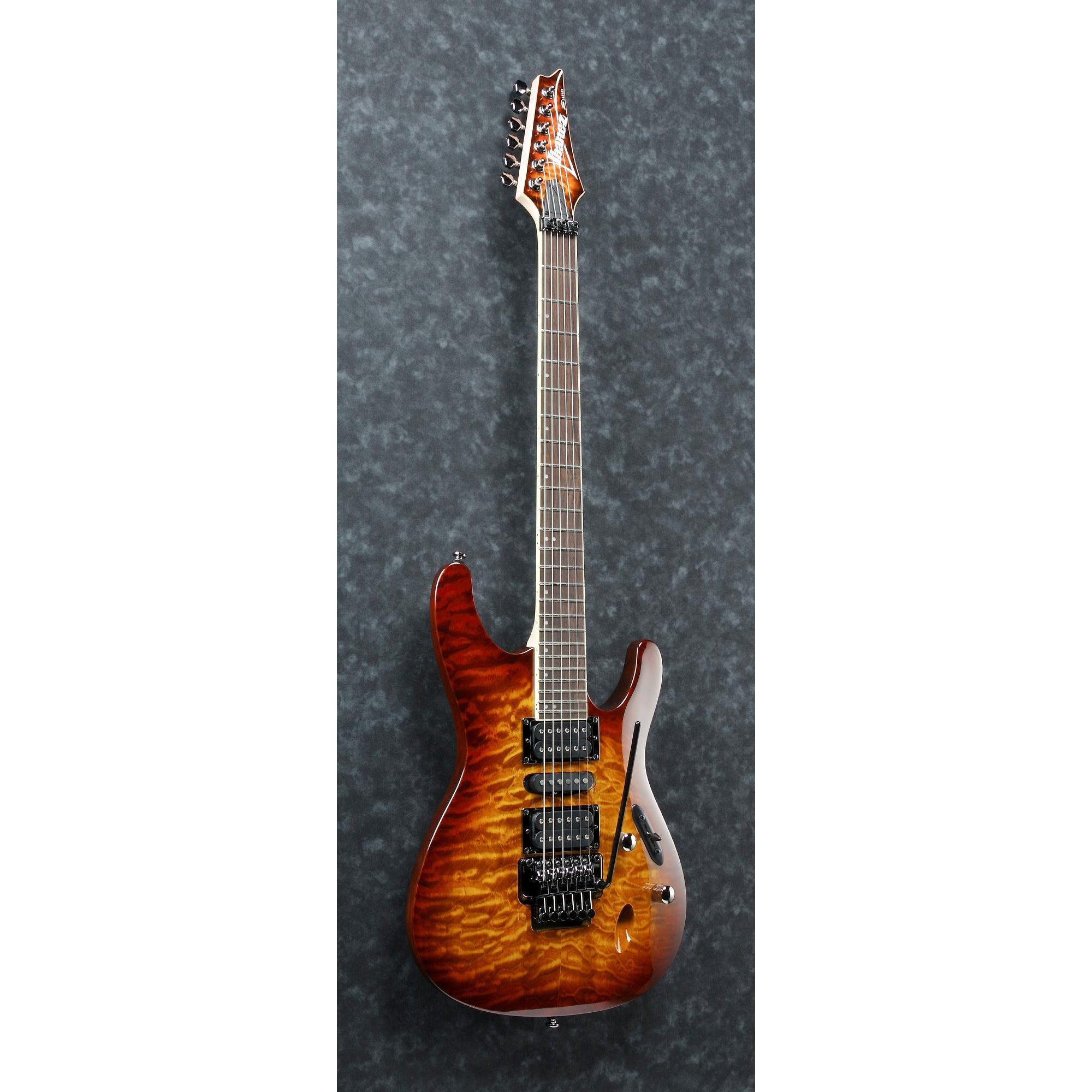 Ibanez S670QMDEB S Standard HSH Tremolo Electric Guitar, Dragon